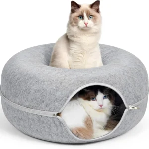 Peekaboo Cat Cave - Light Gray
